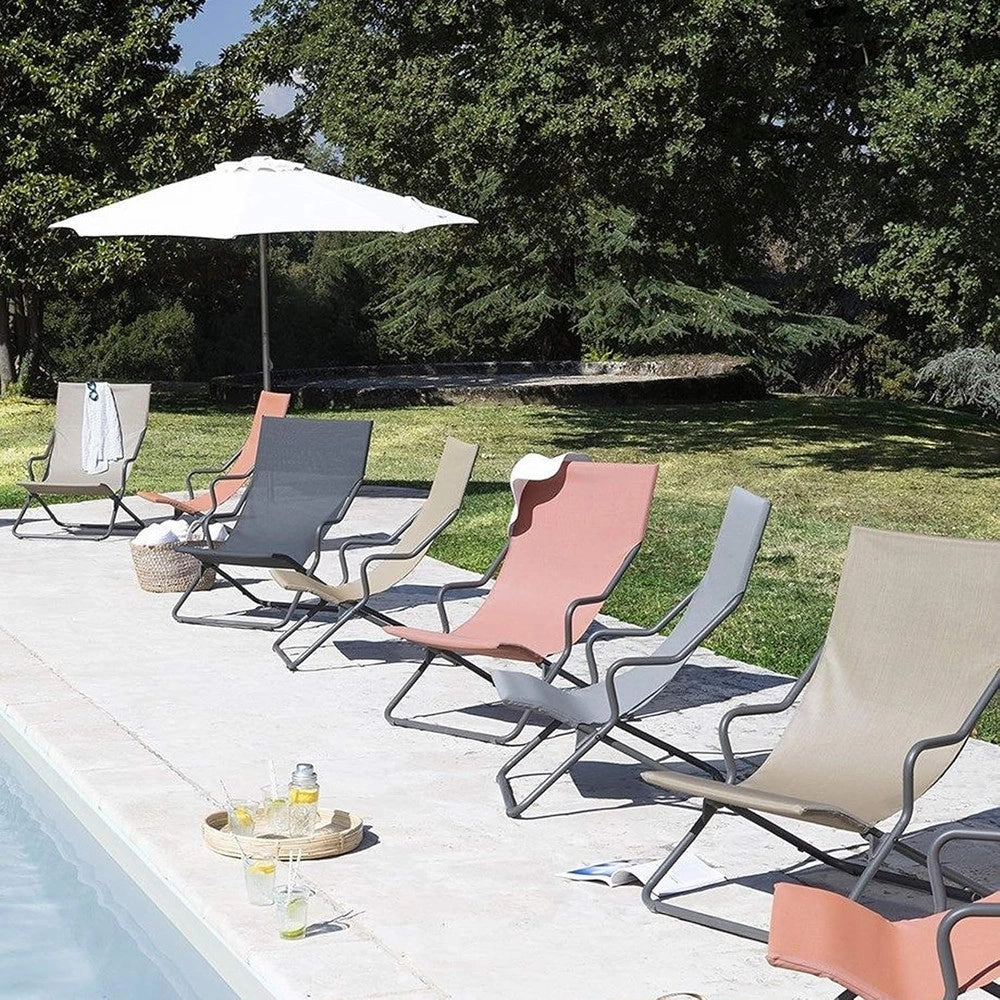 Trade Shop - Ombrellone Da Giardino Parasole Piscina Terrazza ø270x220cm Bianco Manovella 017058 -