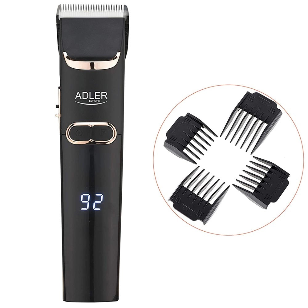 Rasoio Taglia Capelli Trimmer Elettrico Ricaricabile Regola Barba 4 Pettini