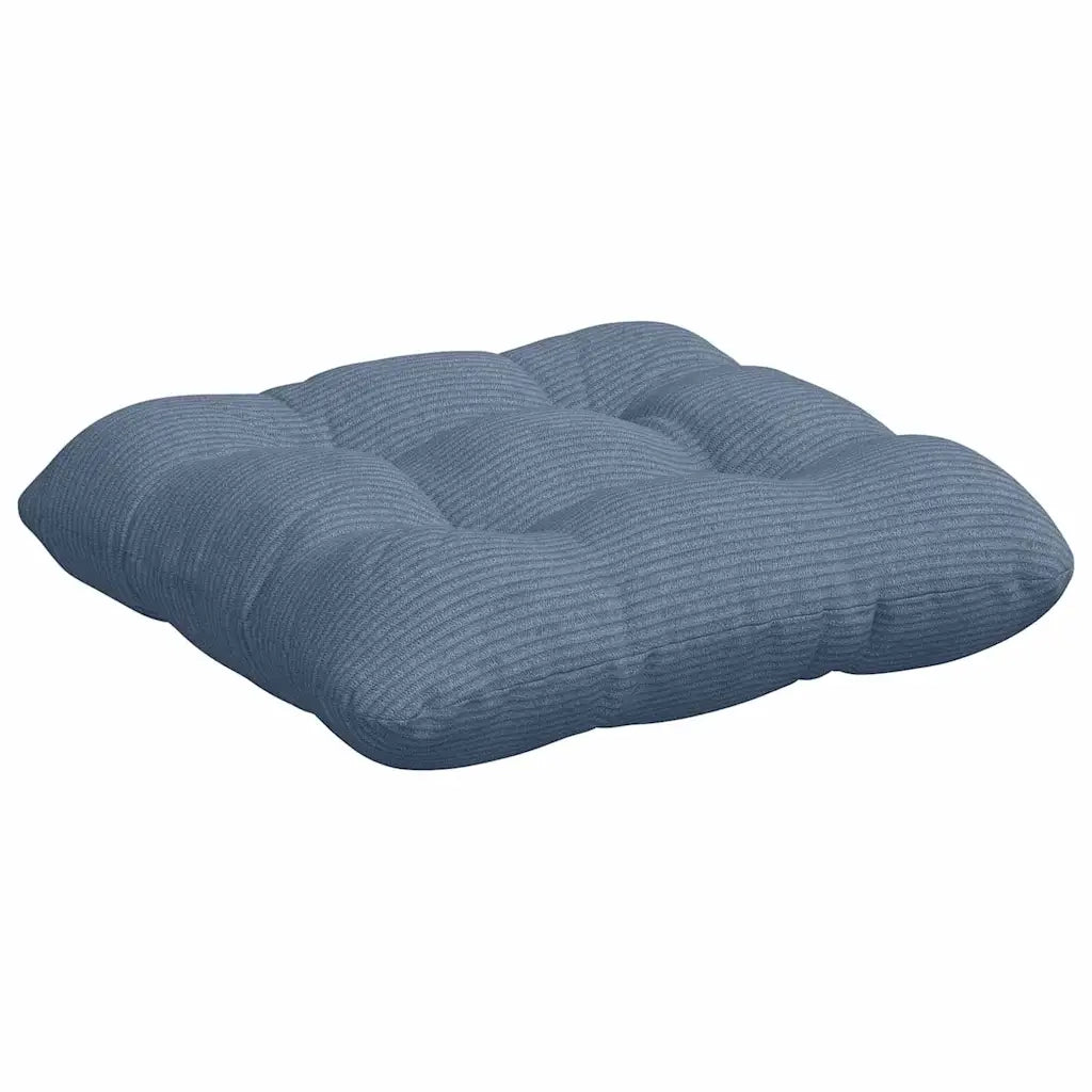 Cuscini per Seduta 4 pz | Cuscini per sedie Blu 45 x 45 cm Tessuto in Cords