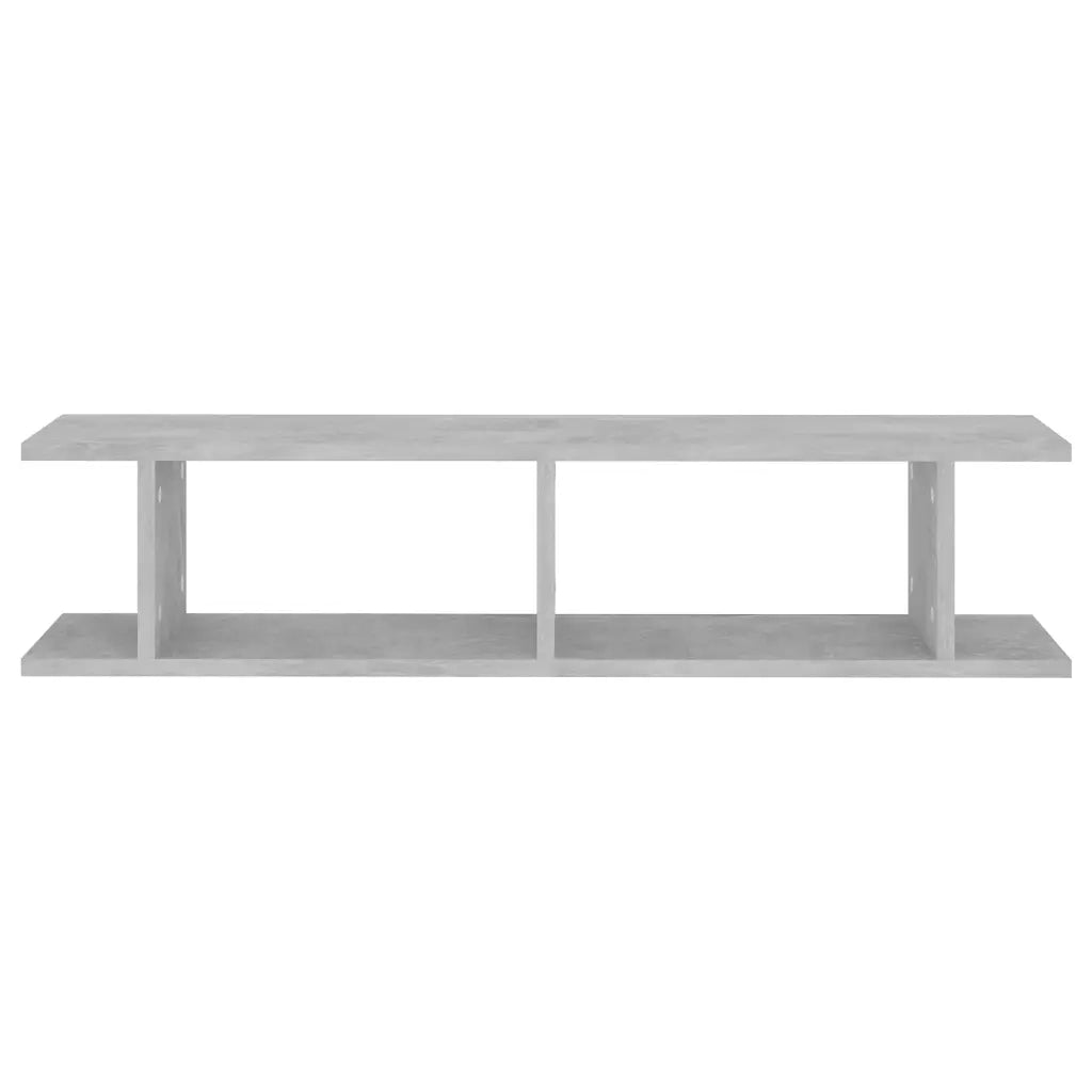 Mensole Parete 2pz Grigio Cemento 90x18x20 cm Legno Multistrato 807200