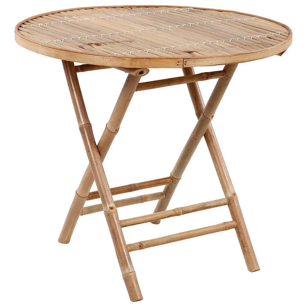 Set da Pranzo da Giardino 5 pz Pieghevole con Cuscini in BambÃ¹ cod mxl 45651