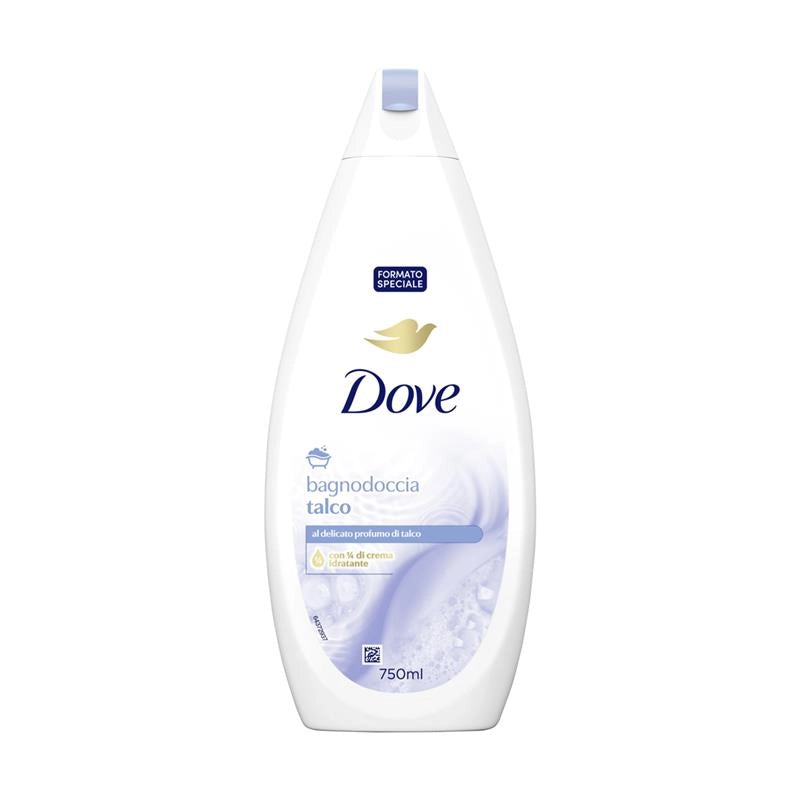 DOVE BAGNODOCCIA TALCO AL DELICATO PROFUMO DI TALCO FORMATO SPECIALE 750 ML