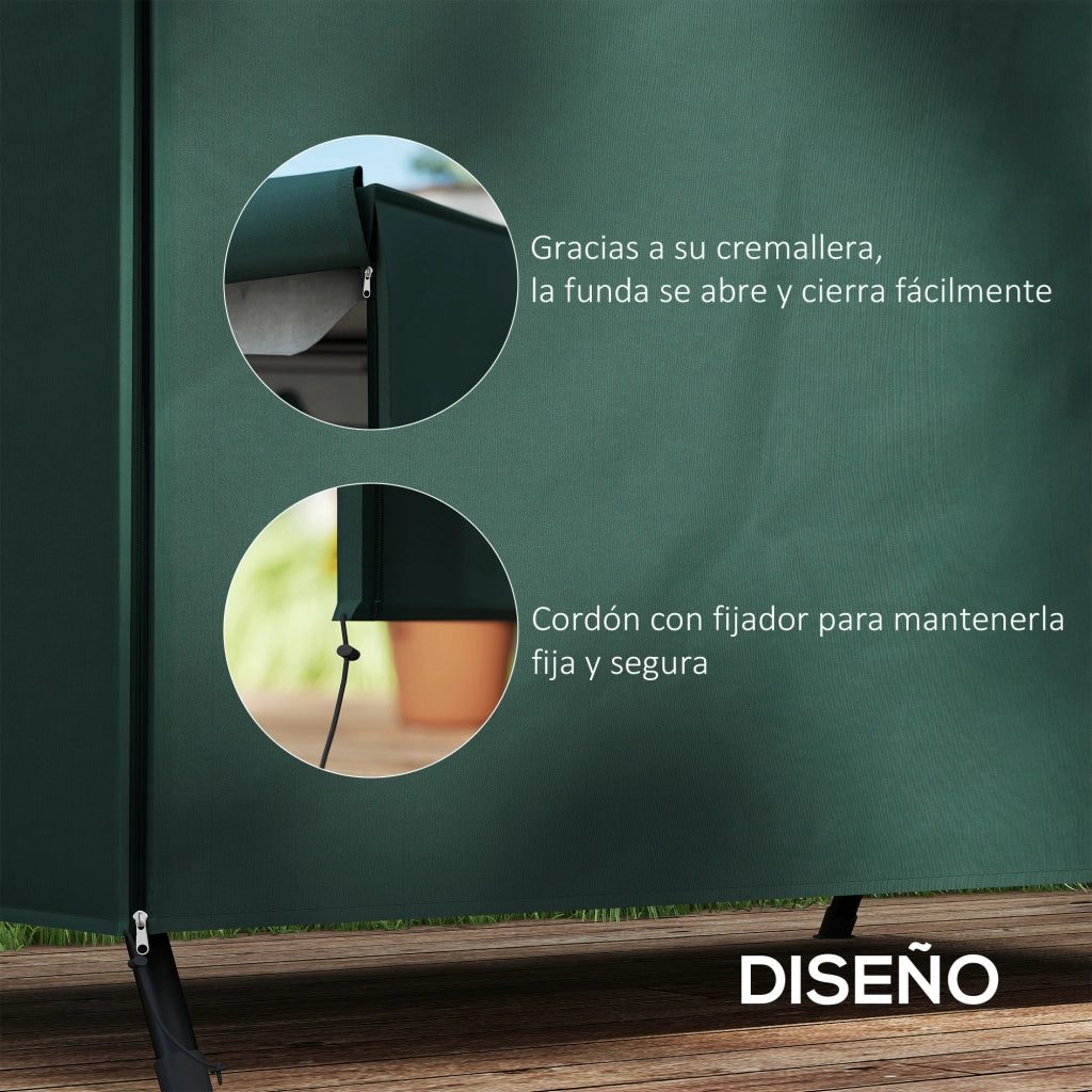 Cuscino per Dondolo da Giardino ¨C zephmum ¨C Verde 205x124x164 cm