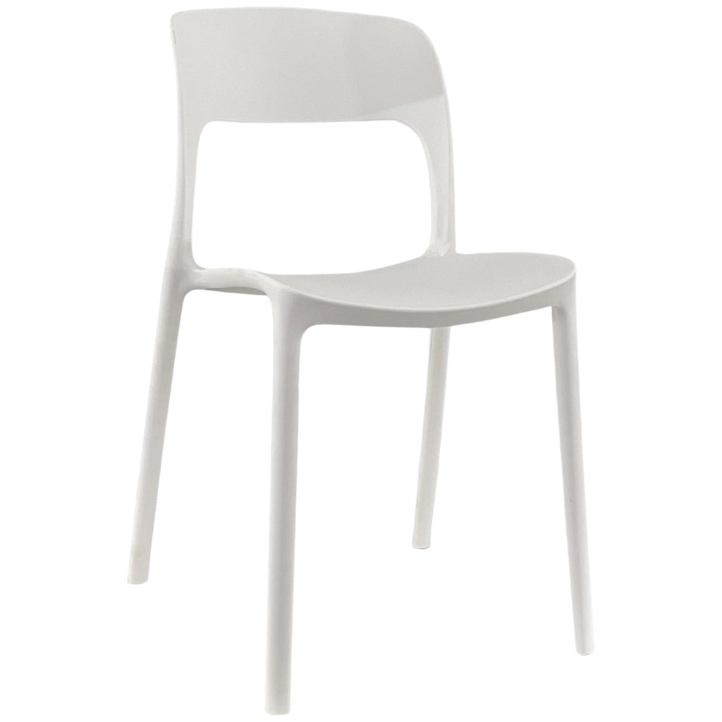Sedia In Polipropilene Marte Ergonomica Arredo di Design Esterno e Interno da Giardino Impilabile Sedie M Bianco/1 Sedia