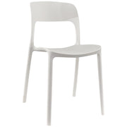 Sedia In Polipropilene Marte Ergonomica Arredo di Design Esterno e Interno da Giardino Impilabile Sedie M Bianco/1 Sedia