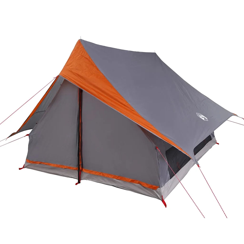 Tenda Familiare con tetto Grigio e arancione 256 x 256 x 185 cm 4100678