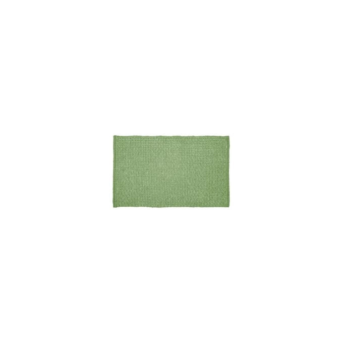 Quarzo Bianco tappeto bagno Genova, verde salvia, misto cotone, 90x60 cm