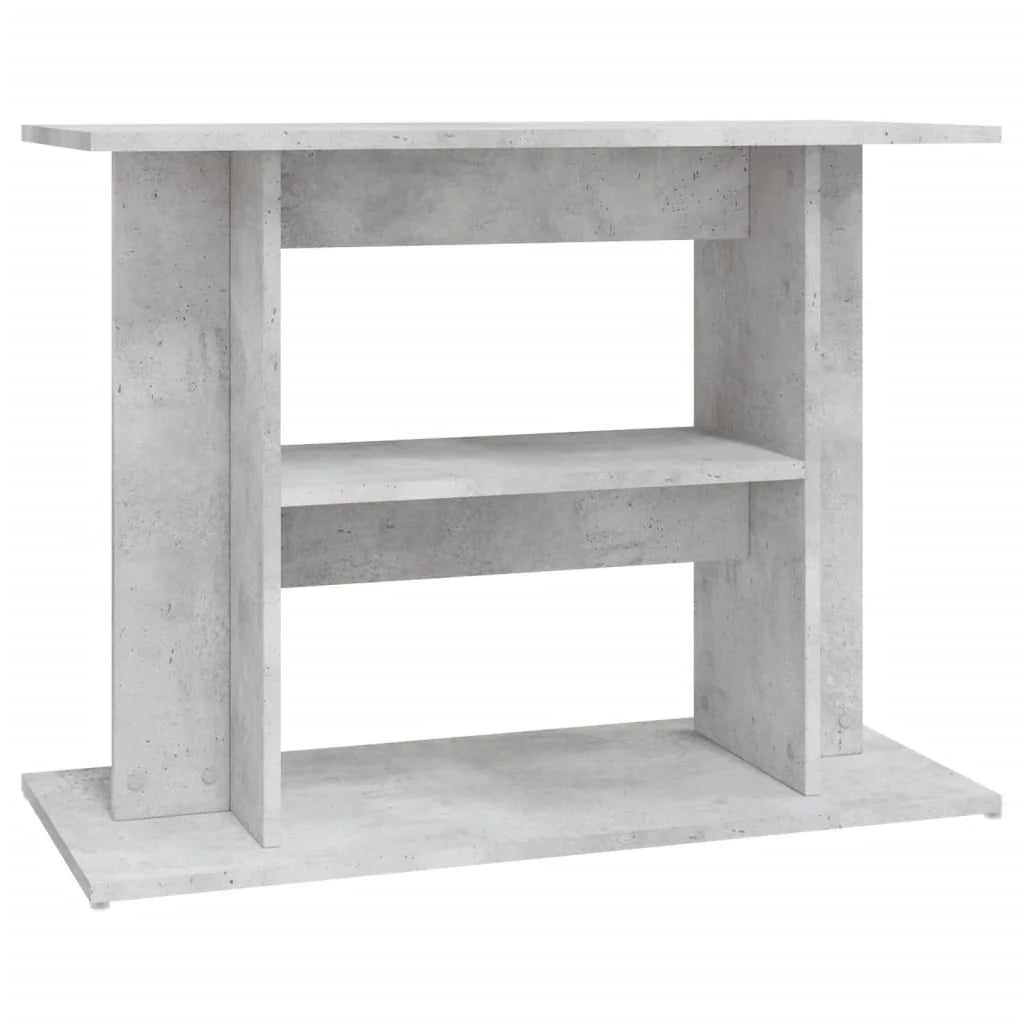 Base per mobiletto per acquario 80 x 35 x 60 cm legno ingegnerizzato grigio 02_0045069