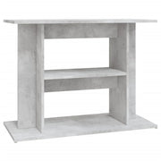 Base per mobiletto per acquario 80 x 35 x 60 cm legno ingegnerizzato grigio 02_0045069