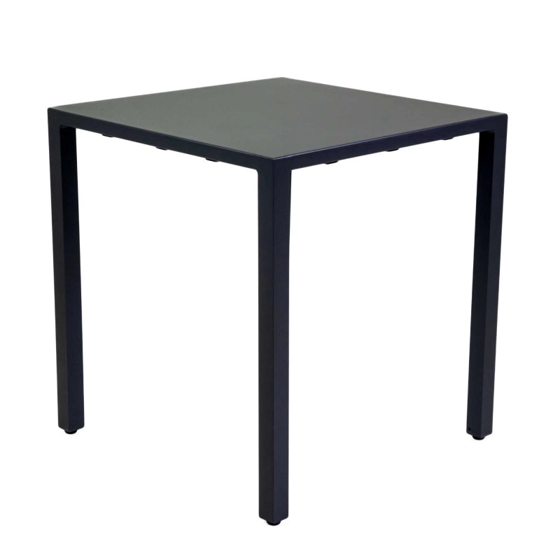 Tavolo alluminio regolabile Alma antracite quadro cm 70x70h75