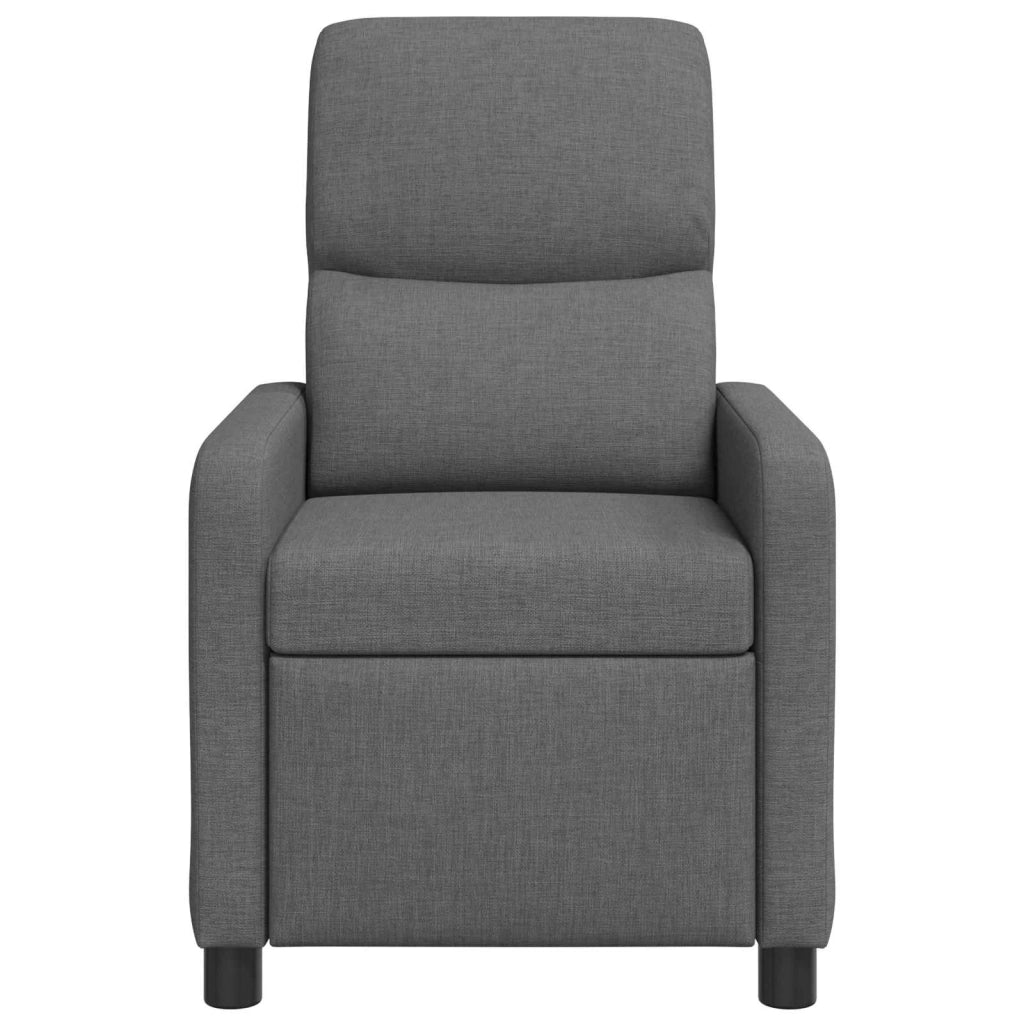 Divano Sedia-Poltrona reclinabile Grigio Scuro Tessuto 367345