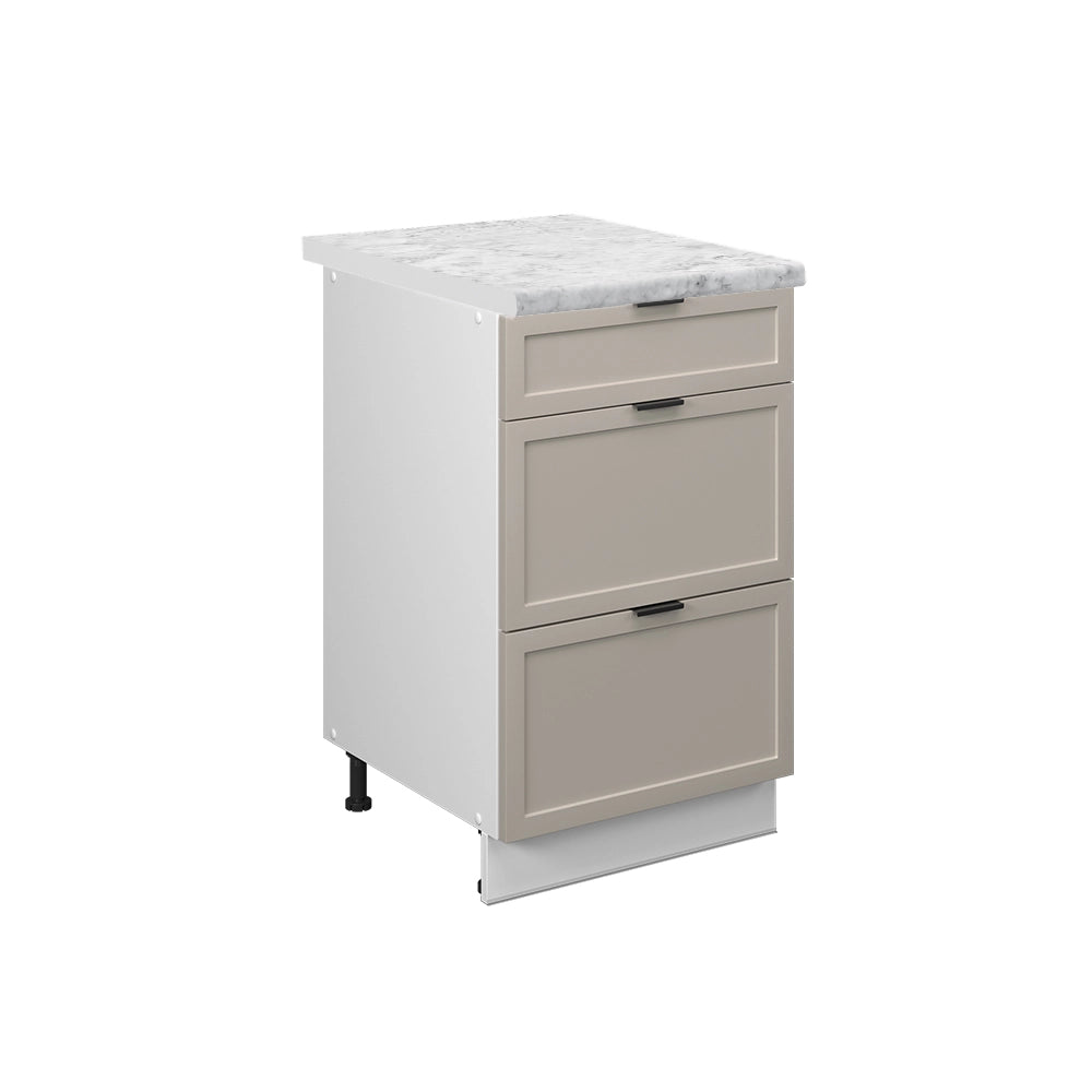 Vicco Mobili da cucina GrigioBeige 50 cm , PL Marmo