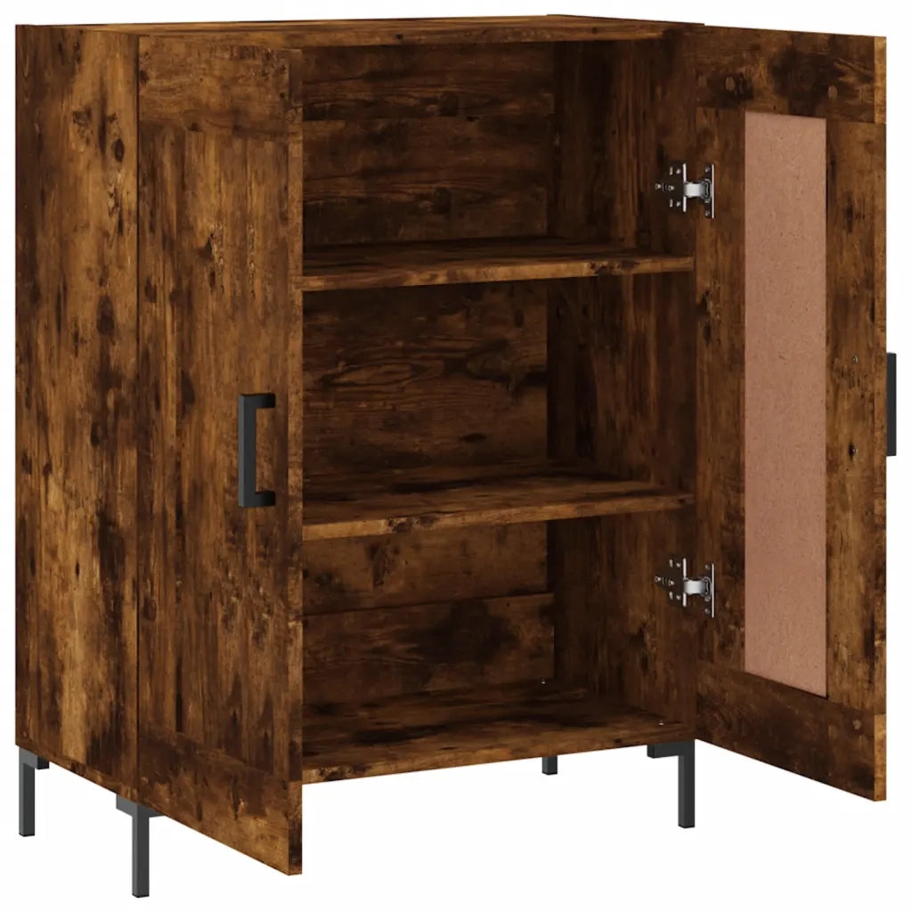vidaXL Credenza Rovere Fumo 69,5x34x90 cm in Legno Multistrato