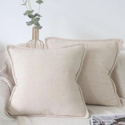 Coprioggetti in Chenille Beige - Decorativi - 2 Pezzi - 40x40 cm