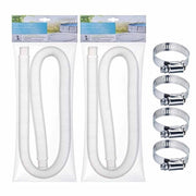 Reservabagno 3,25 cm - Lancia acqua per piscine - Compatibile con pompa filtro 330/530/1000 GPH - Flessibile in polietilene - Impermeabile e resistente - Tubo per piscine