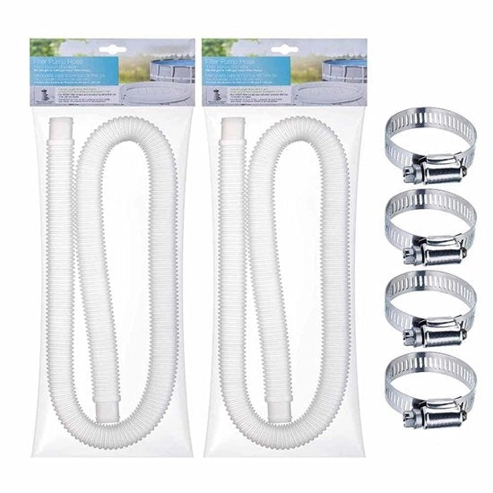 Reservabagno 3,25 cm - Lancia acqua per piscine - Compatibile con pompa filtro 330/530/1000 GPH - Flessibile in polietilene - Impermeabile e resistente - Tubo per piscine