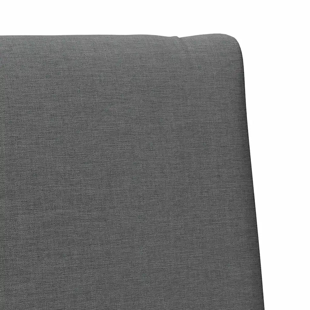 Testiera imbottita Grigio scuro 100 cm Pino massello