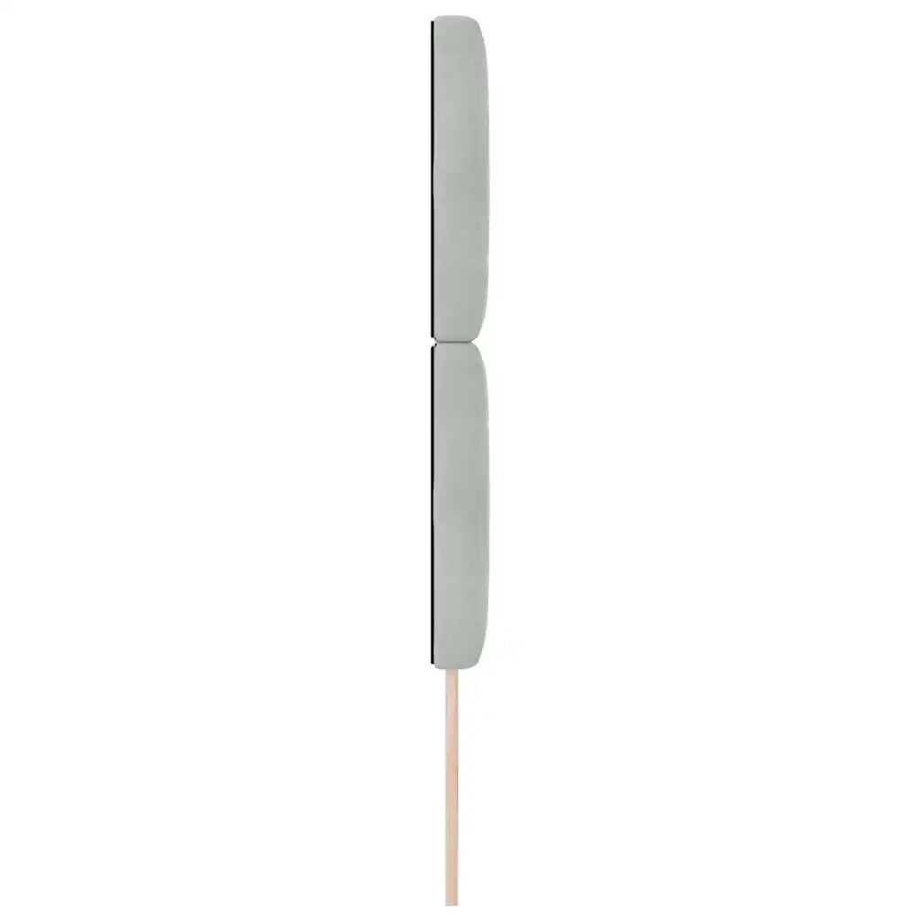 Testiera LED con testiera-Testata con LED-Testiera Decorativa Grigio chiaro 80 cm Poliestere 688000