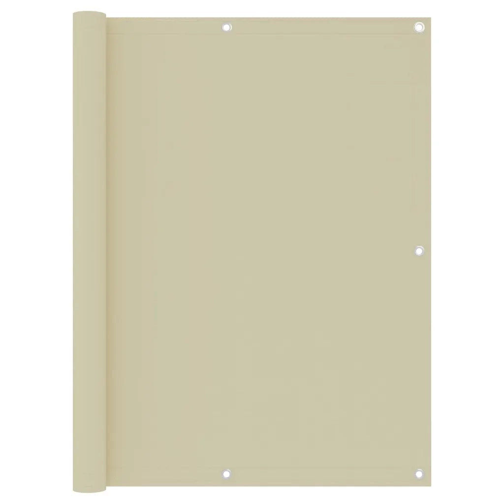 Paravento da Balcone Crema 120x300 cm Tessuto Oxford cod mxl 11820
