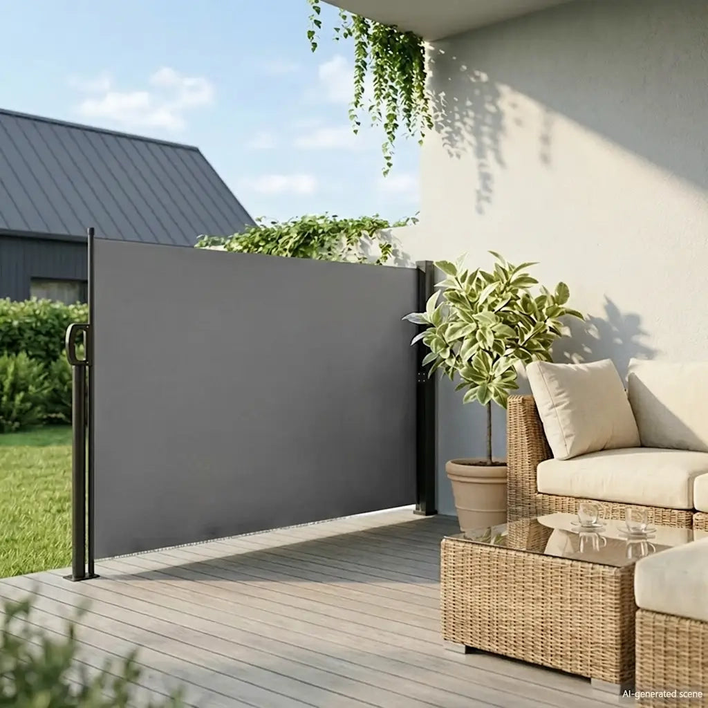 Tenda da sole laterale retrattile antracite 180x300 cm 4004353