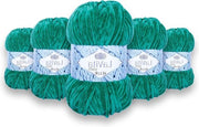 Filato per Maglia a Mano VELUR 8122 Pacchetto da 5 - Filato Sportivo a Micropoliestere - Palla da 100g