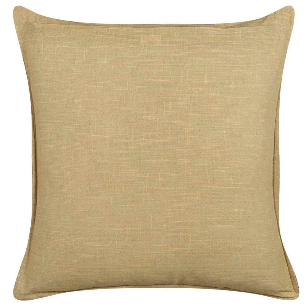 Set di 2 cuscini con federa rimovibile 45 x 45 cm color senape camera da letto soggiorno