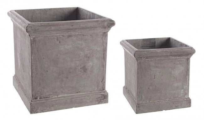 Set 2 Vasi Cement Qu Grigio