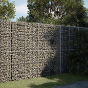 Cesto Gabbione con Copertura 200x50x200 cm in Ferro Zincato