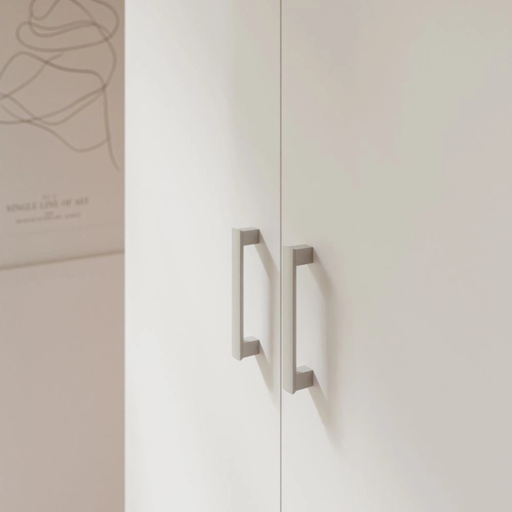 Armadio Arcadia 2 ante e 1 cassetto bianco 89x54x210.5H