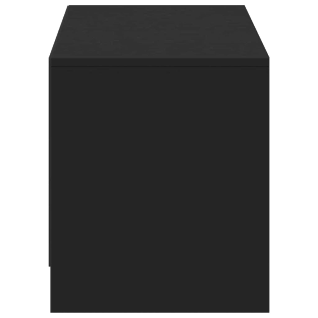 Mobile TV con LED Nero 140 x 34 x 40 cm Legno ingegnerizzato