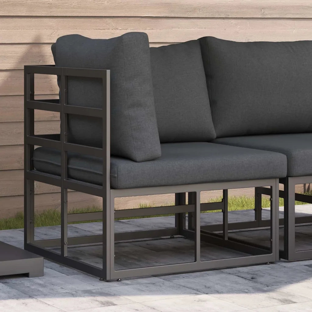 Mobili da Esterno Nero e antracite 71,5 x 71,5 x 71 cm Metallo CFW1897497