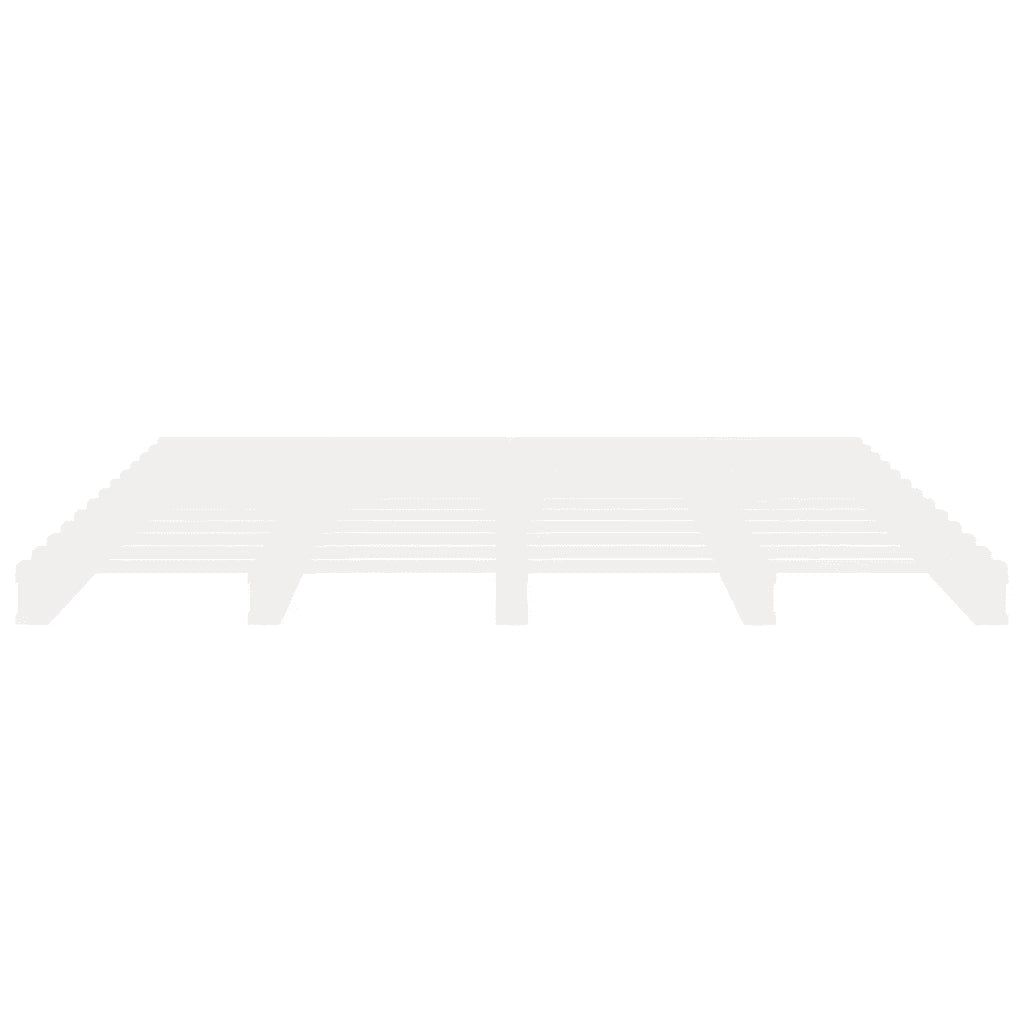 Giroletto senza Materasso Bianco 160x200 cm Legno Massello Pino 3120143