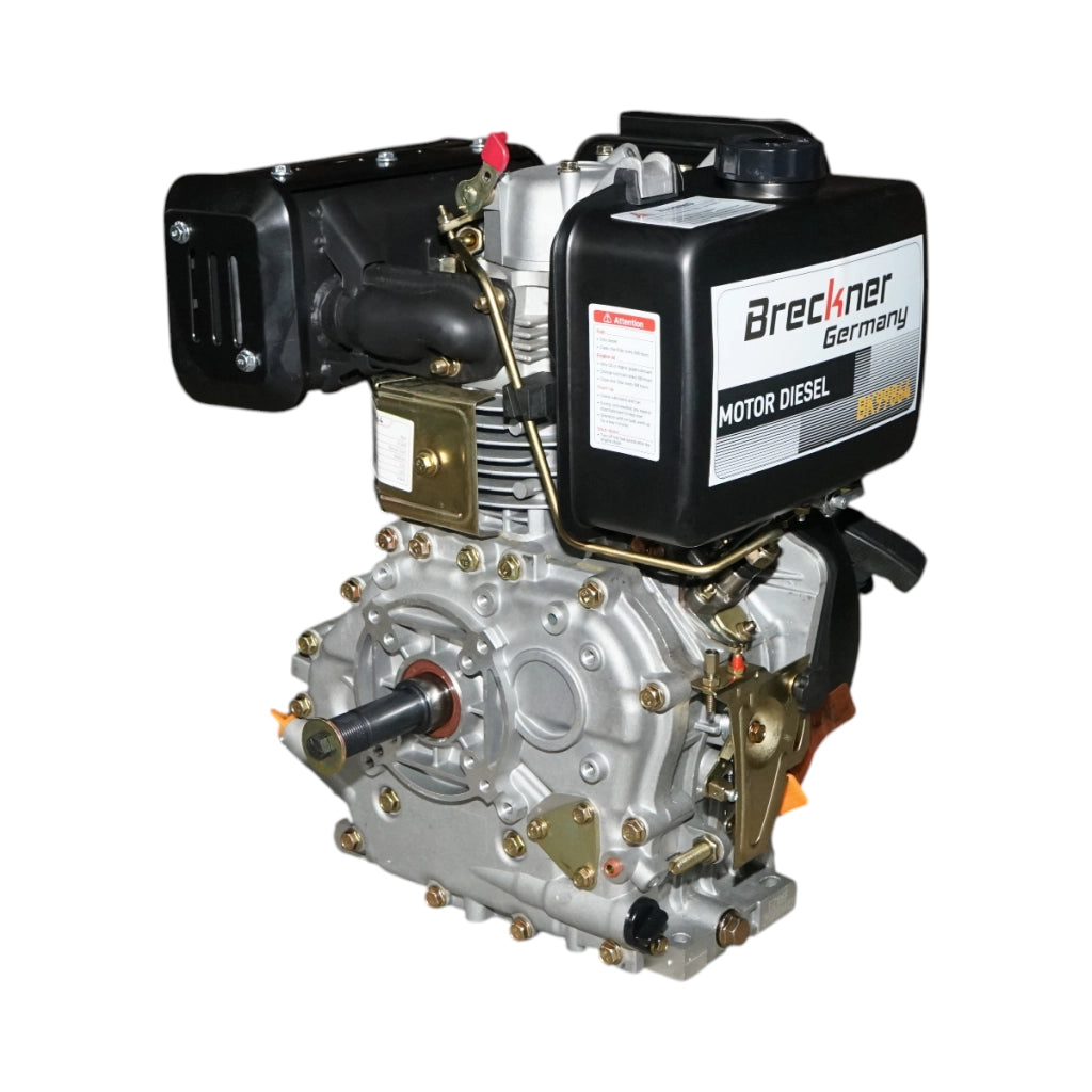 Motore diesel 10CV 186F, 418cc, 3600 giri/min, albero cilindrico filettato 25,4mm, avviamento a strappo