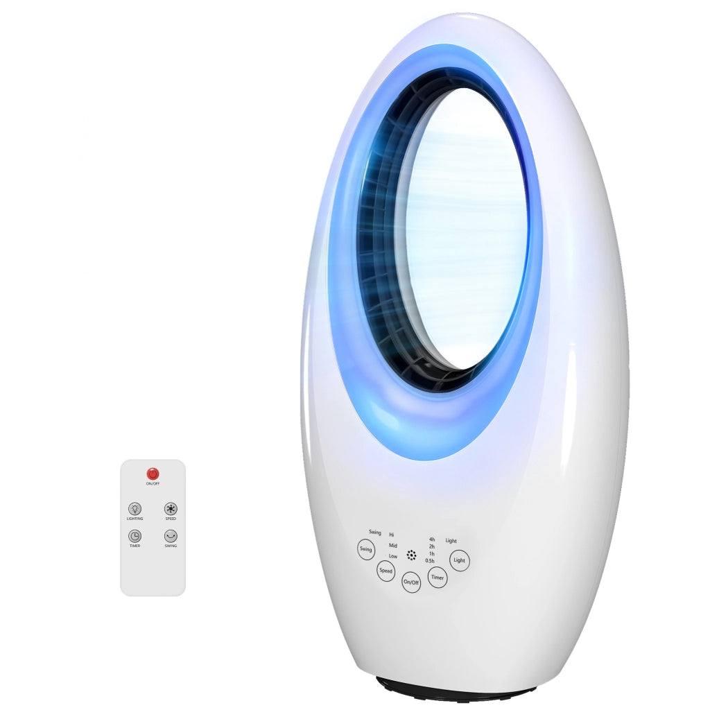 Ventilatore da pavimento senza pale con oscillazione ¨C zephmum ¨C LED, 3 velocita'