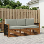 Set divani 3 pz Legno di Acacia Massello 3383962