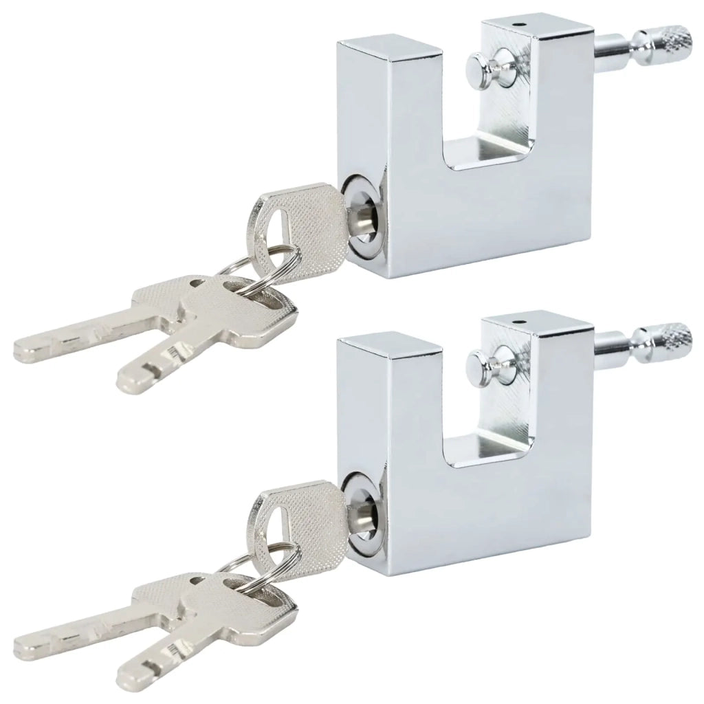 Lucchetto 2 pcs Argento Acciaio