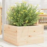 Fioriera da Giardino 40x40x23 cm in Legno Massello di Pino