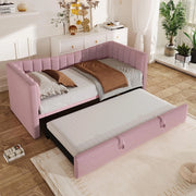 Divano letto daybed - Xylo - 90/180x200 cm letto nascosto rosa