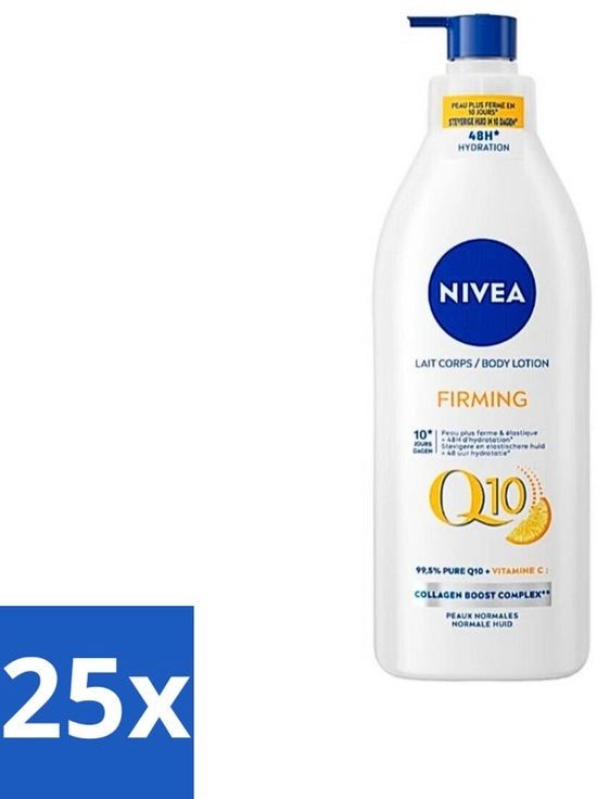 25 x Bodylotion con Pompa con Vitamina C - Idratazione 48 ore - Per Pelle Normale - 400 ml