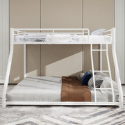Letto metallico Twin Over Full - Xylo - con scala e parapetti, antiscivolo