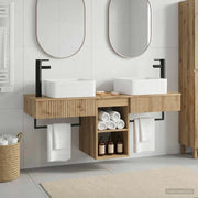 Set di mobili per il bagno 3 pz Rovere Artigianale 3405606
