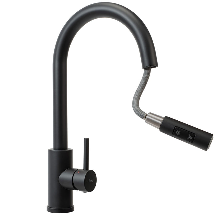 Rubinetto Da Cucina Rea Fresh Black Mat
