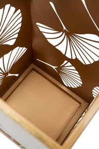 Portaombrelli Carved Leaf 24x24x55 cm in Ferro