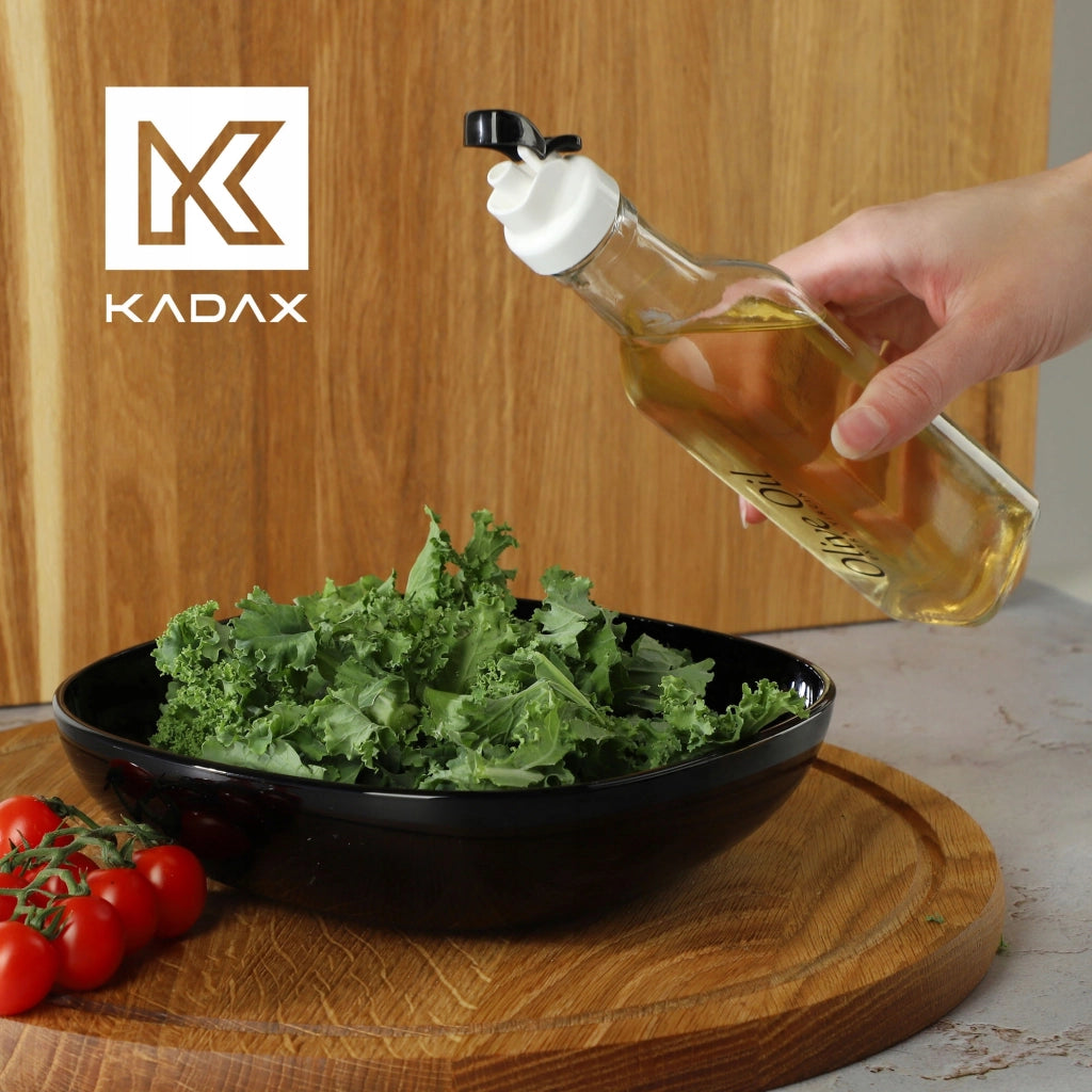 Bottiglia in vetro KADAX per olio d'oliva con dosatore da 250 ml.