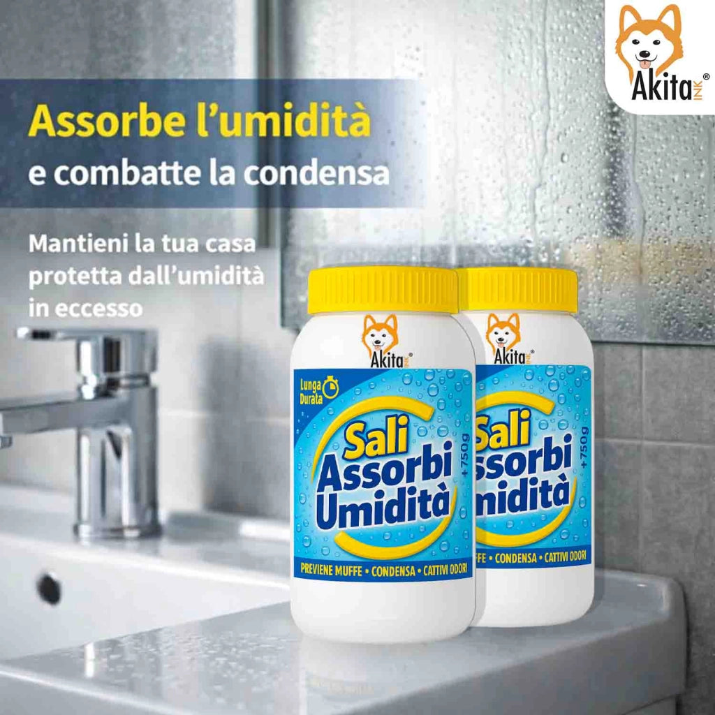 Akitaink 2 Sali Assorbiumidita 750g Antimuffa