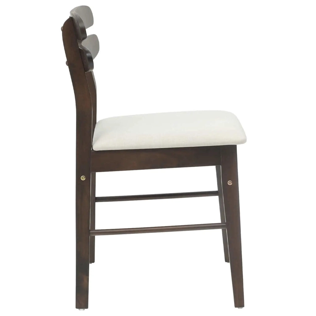 Sedia da pranzo 2 pcs Marrone chiaro e chiaro
