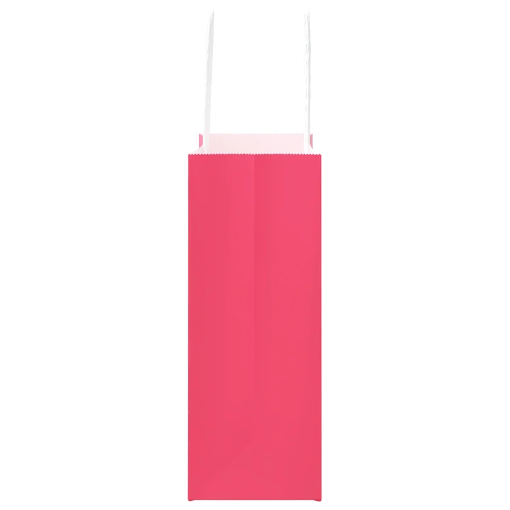 Sacchetti di Carta 250 pz con Manici Rosa 18x8x22 cm 4101670