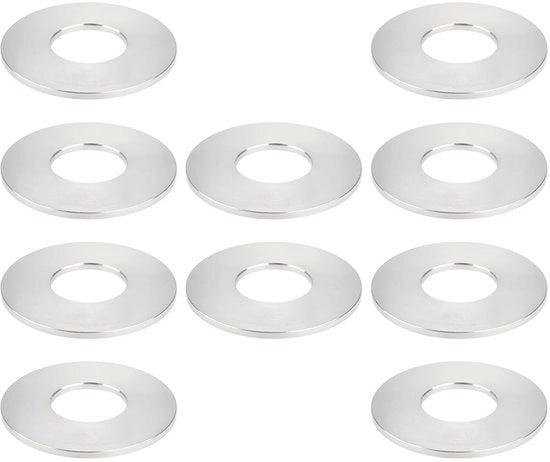 Pacchetti di imballaggio 10 pezzi - Alluminio - 70x30x3mm - Adatto per rubinetto di cucina - Resistente alla deformazione - Resistente alla corrosione - Gomme di sigillaggio