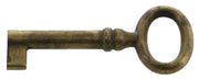 CHIAVE P/MOBILI 33718 24X56 MM OTTONE ANTICATO**- METAL STYLE- 25,0 pz