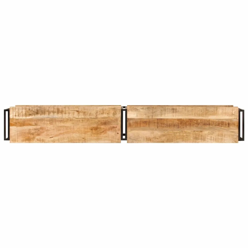 Mobile Porta TV 200x30x40 cm in Legno Massello di Mango